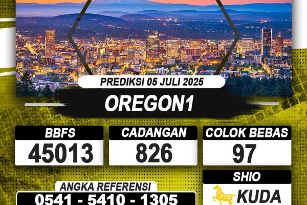 PREDIKSI OREGON1 05 JULI 2025 | PREDIKSI TOGEL KUNINGTOTO