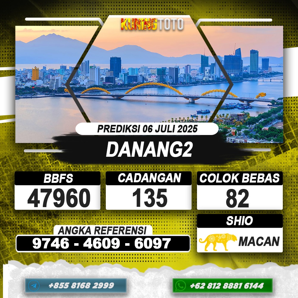 PREDIKSI DANANG2 06 JULI 2025 | PREDIKSI TOGEL KUNINGTOTO