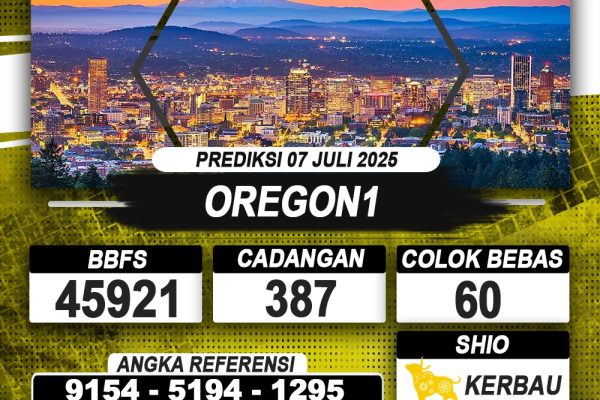 PREDIKSI OREGON1 07 JULI 2025 | PREDIKSI TOGEL KUNINGTOTO