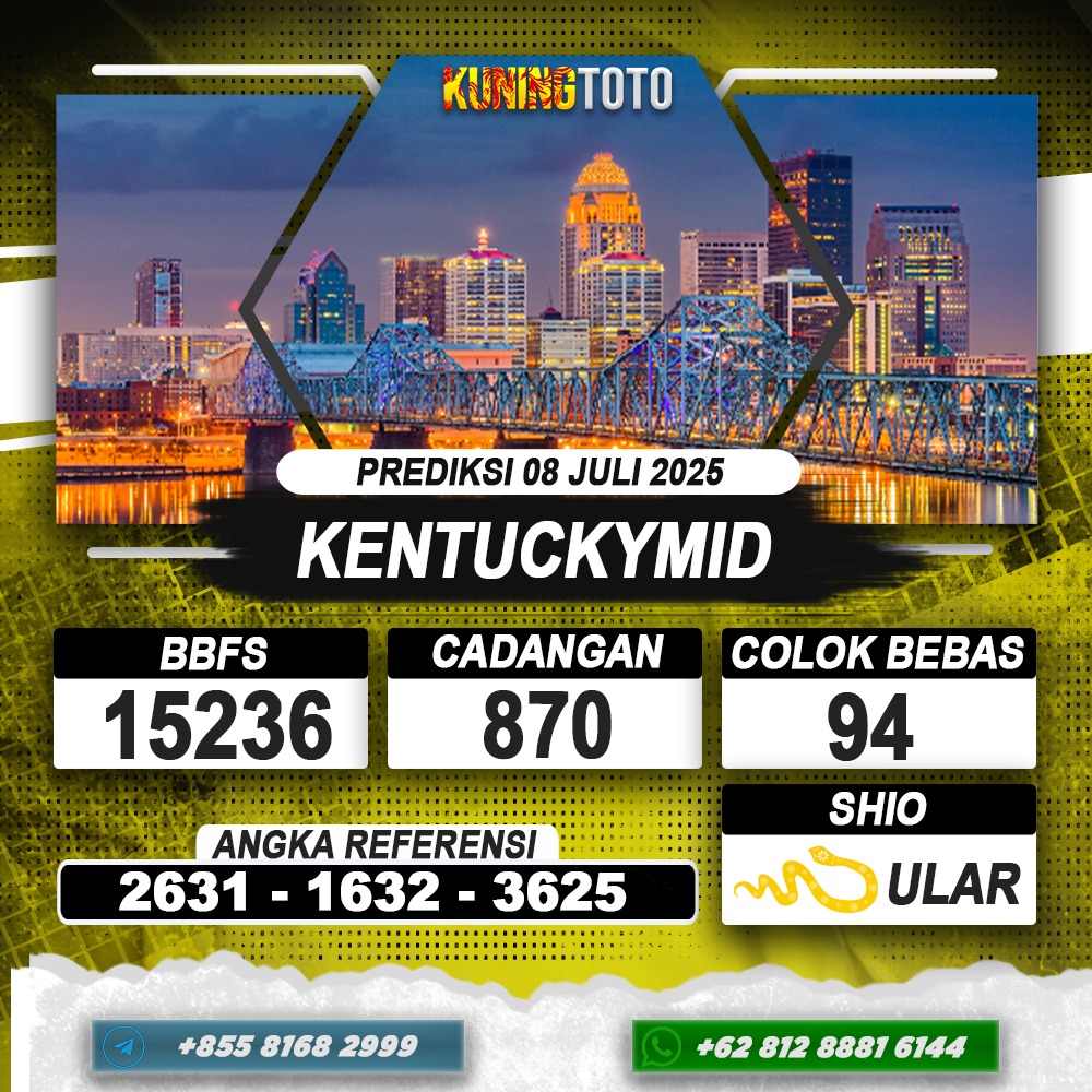 PREDIKSI KENTUCKYMID 07 JULI 2025 | PREDIKSI TOGEL KUNINGTOTO