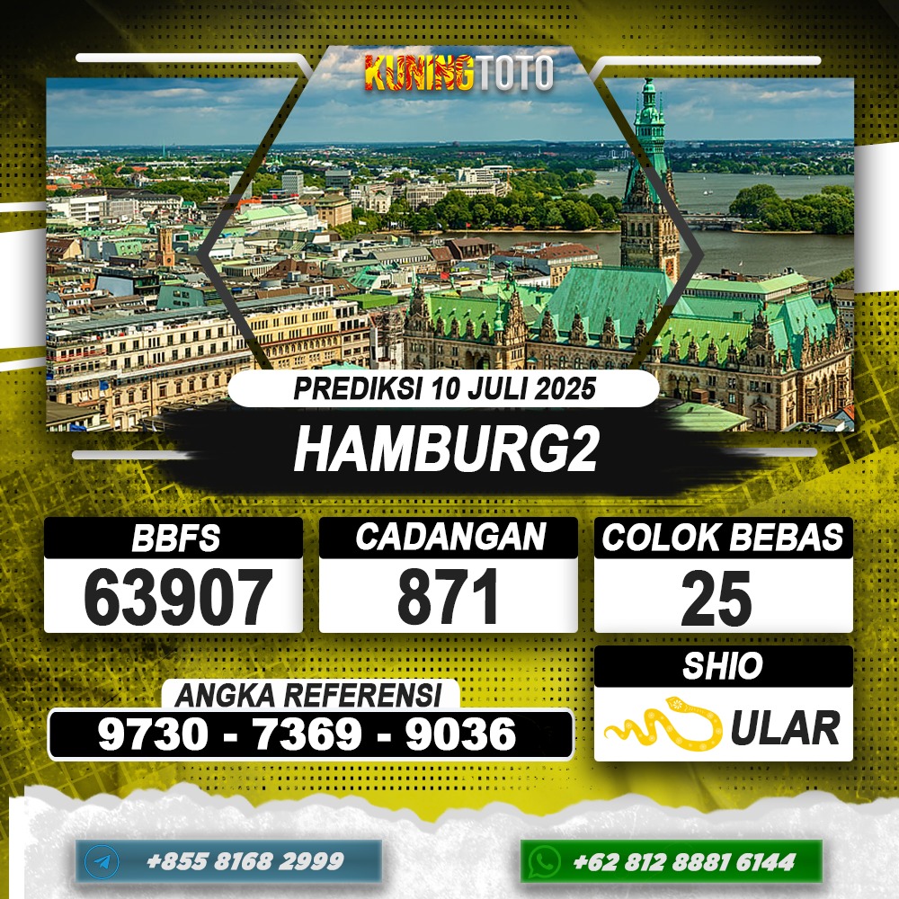 PREDIKSI HAMBURG2 10 JULI 2025 | PREDIKSI TOGEL KUNINGTOTO
