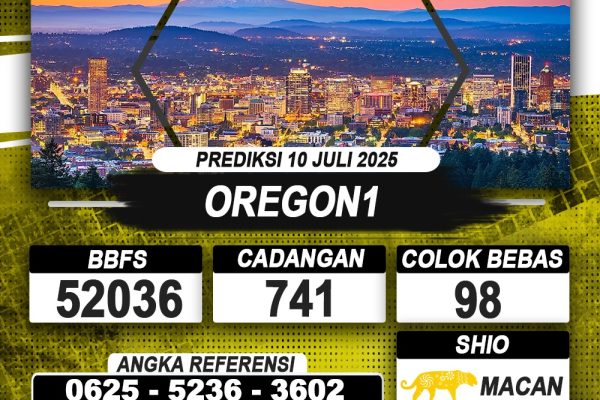 PREDIKSI OREGON1 10 JULI 2025 | PREDIKSI TOGEL KUNINGTOTO