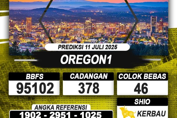 PREDIKSI OREGON1 11 JULI 2025 | PREDIKSI TOGEL KUNINGTOTO