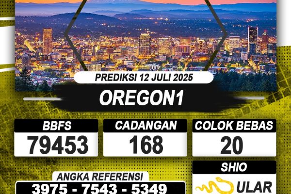 PREDIKSI OREGON1 12 JULI 2025 | PREDIKSI TOGEL KUNINGTOTO