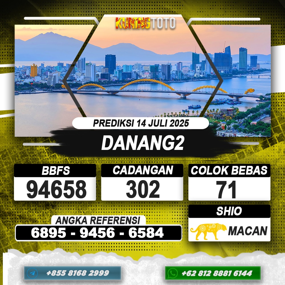 PREDIKSI DANANG2 14 JULI 2025 | PREDIKSI TOGEL KUNINGTOTO