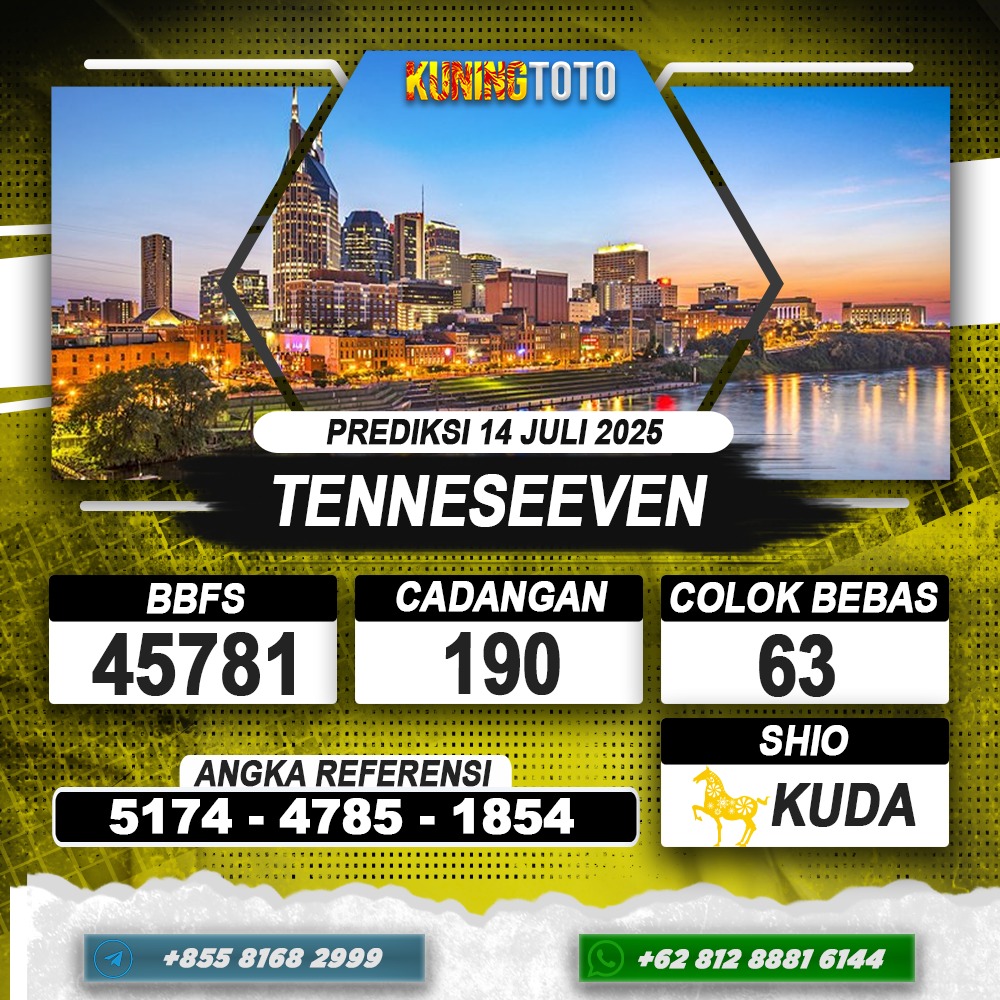 PREDIKSI TENNESEEVEN 14 JULI 2025 | PREDIKSI TOGEL KUNINGTOTO