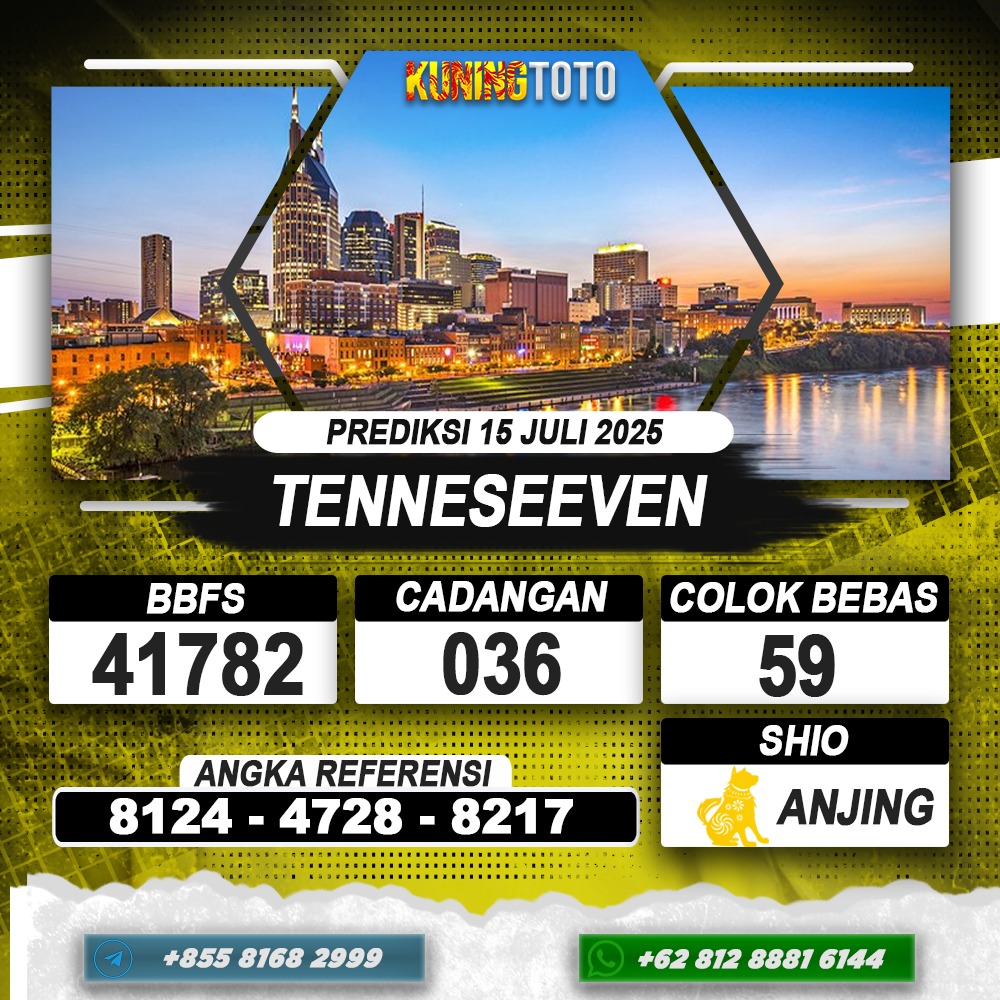 PREDIKSI TENNESEEVEN 15 JULI 2025 | PREDIKSI TOGEL KUNINGTOTO