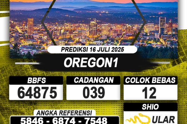 PREDIKSI OREGON1 16 JULI 2025 | PREDIKSI TOGEL KUNINGTOTO