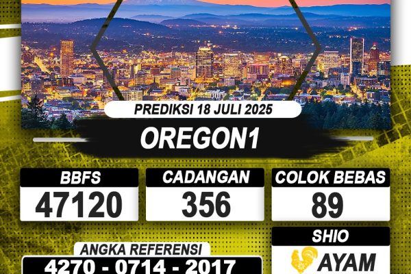 PREDIKSI OREGON1 18 JULI 2025 | PREDIKSI TOGEL KUNINGTOTO