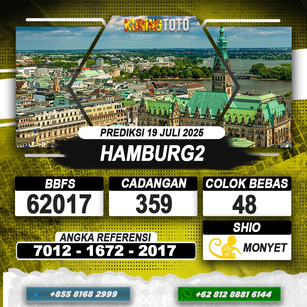 PREDIKSI HAMBURG2 19 JULI 2025 | PREDIKSI TOGEL KUNINGTOTO