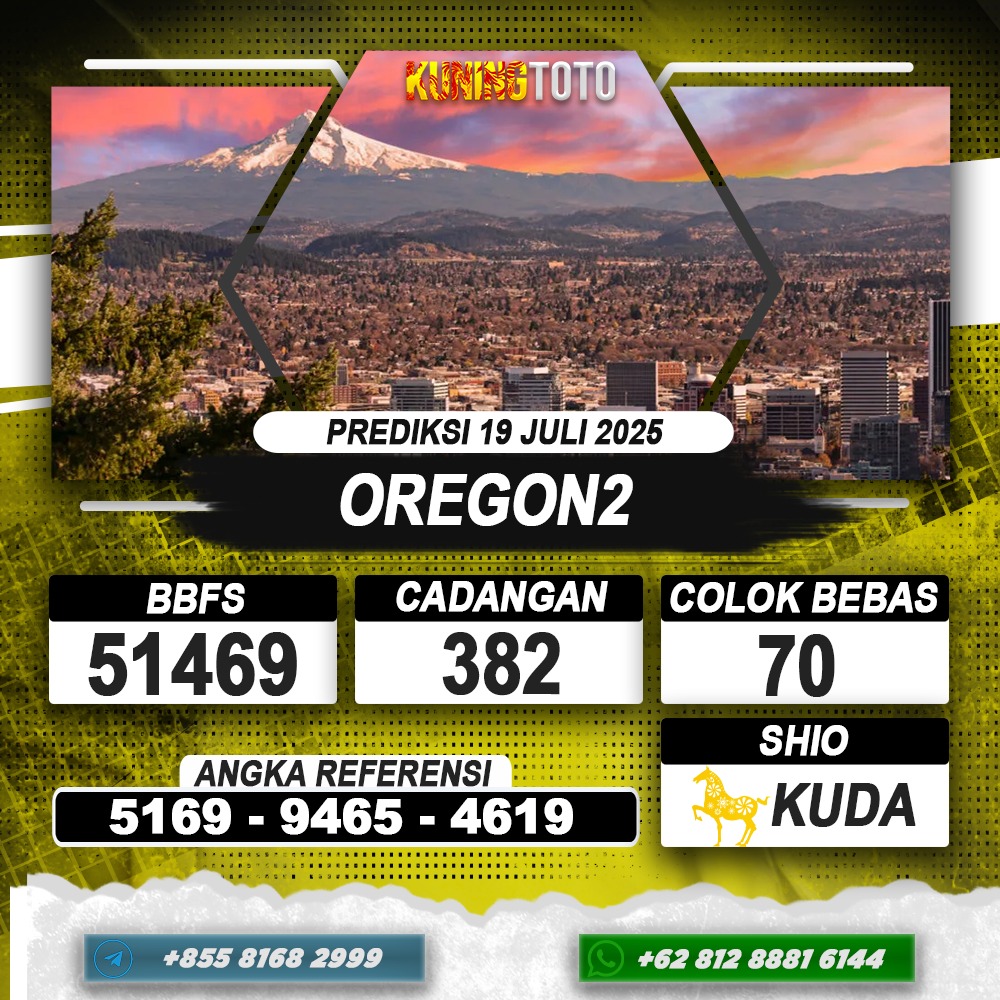 PREDIKSI OREGON2 19 JULI 2025 | PREDIKSI TOGEL KUNINGTOTO
