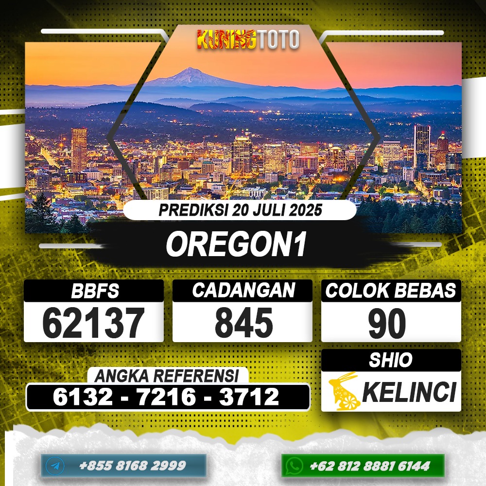 PREDIKSI OREGON1 20 JULI 2025 | PREDIKSI TOGEL KUNINGTOTO