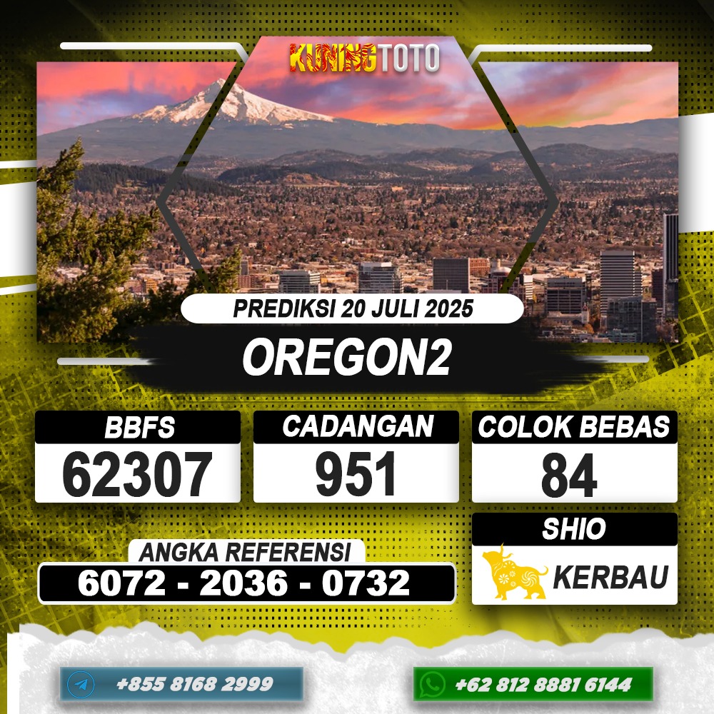 PREDIKSI OREGON2 20 JULI 2025 | PREDIKSI TOGEL KUNINGTOTO