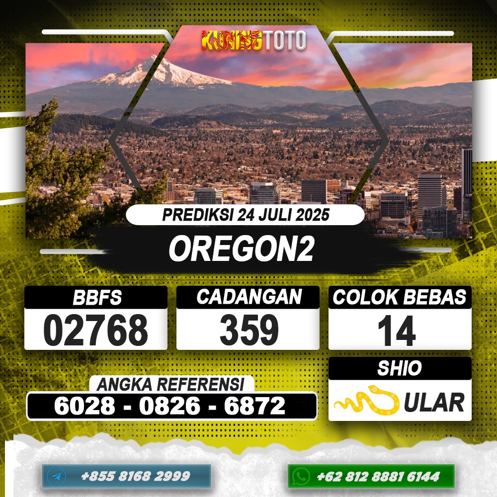 PREDIKSI OREGON2 24 JULI 2025 | PREDIKSI TOGEL KUNINGTOTO