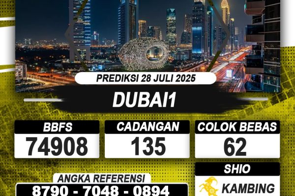 PREDIKSI DUBAI1 28 JULI 2025 | PREDIKSI TOGEL KUNINGTOTO