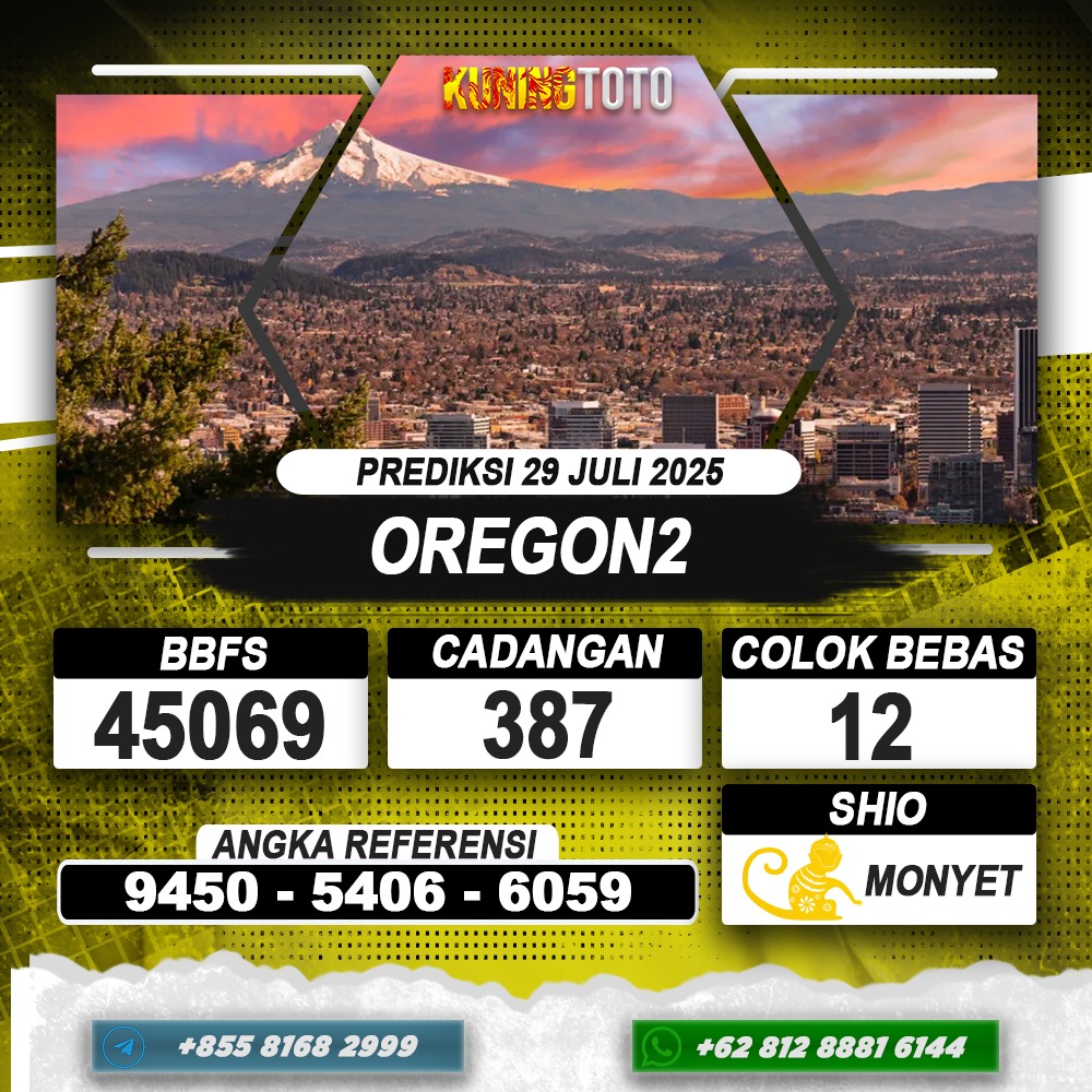 PREDIKSI OREGON2 29 JULI 2025 | PREDIKSI TOGEL KUNINGTOTO