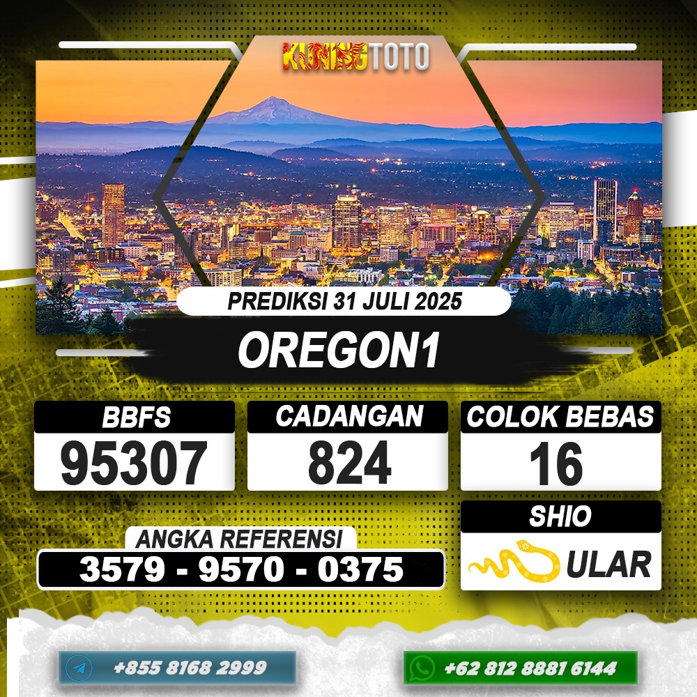 PREDIKSI OREGON1 31 JULI 2025 | PREDIKSI TOGEL KUNINGTOTO