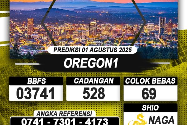 PREDIKSI OREGON1 01 AGUSTUS 2025 | PREDIKSI TOGEL KUNINGTOTO
