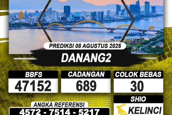 PREDIKSI DANANG2 08 AGUSTUS 2025 | PREDIKSI TOGEL KUNINGTOTO