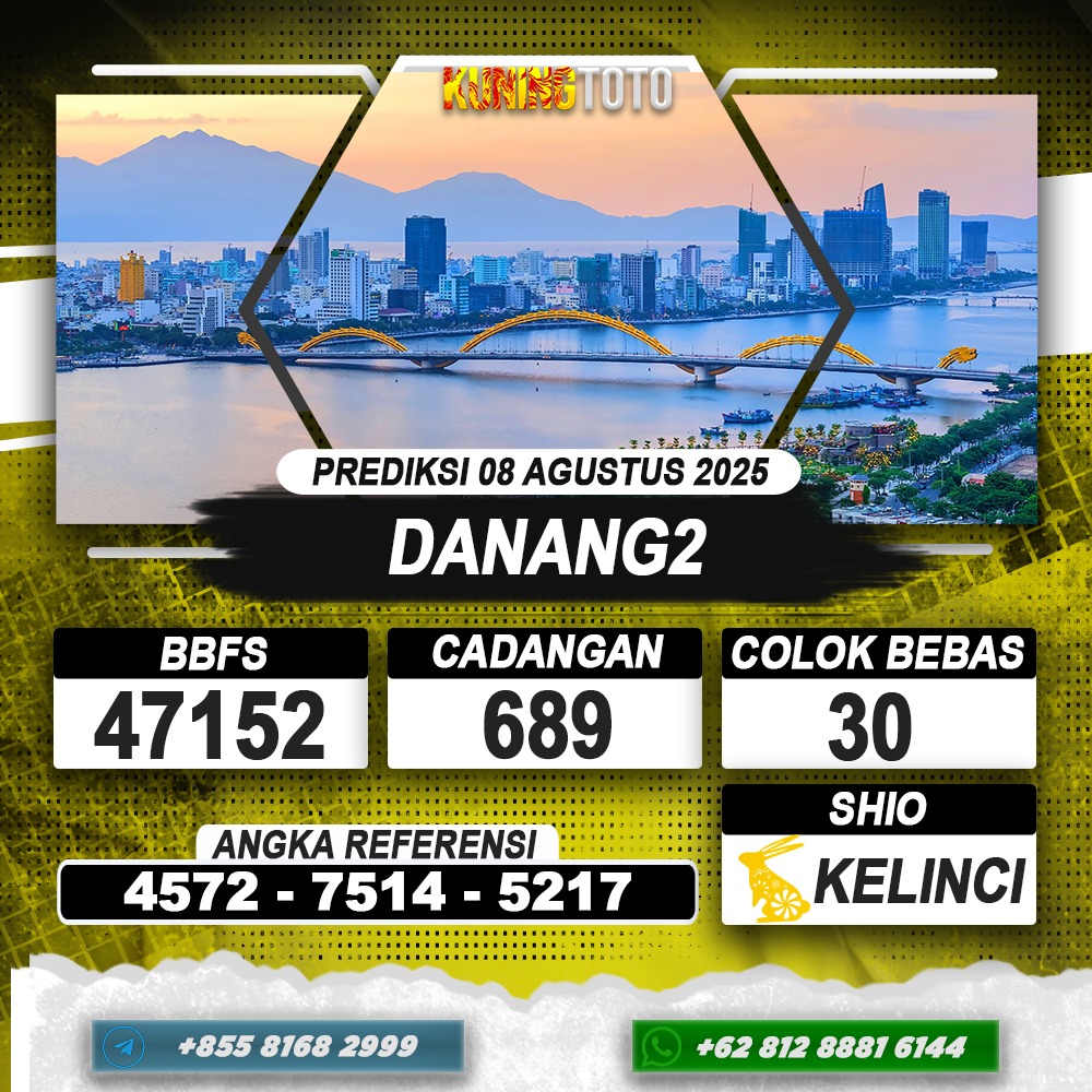 PREDIKSI DANANG2 08 AGUSTUS 2025 | PREDIKSI TOGEL KUNINGTOTO
