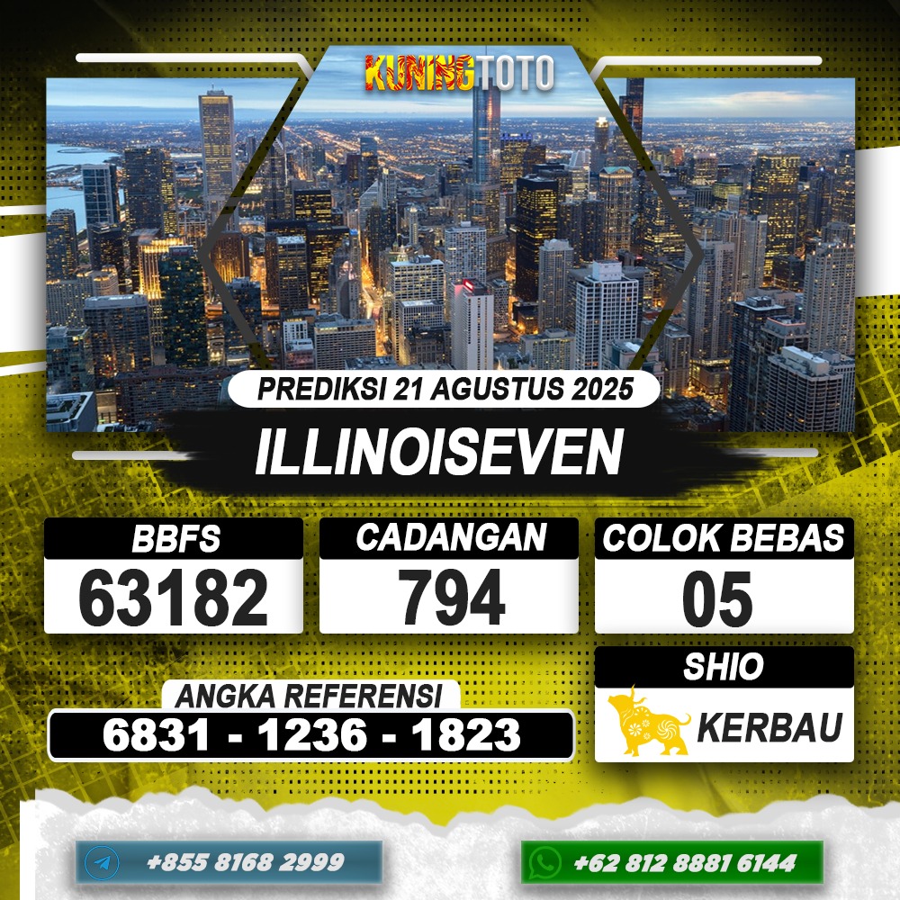 PREDIKSI ILLINOISEVEN 21 AGUSTUS 2025 | PREDIKSI TOGEL KUNINGTOTO