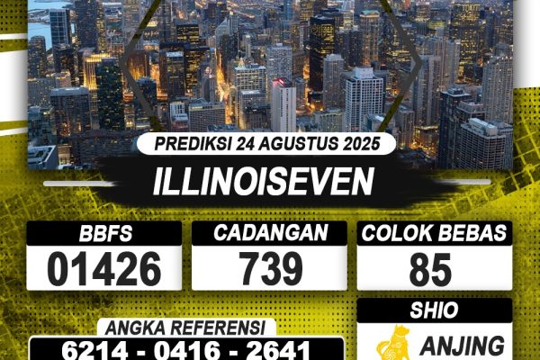PREDIKSI ILLINOISEVEN 24 AGUSTUS 2025 | PREDIKSI TOGEL KUNINGTOTO