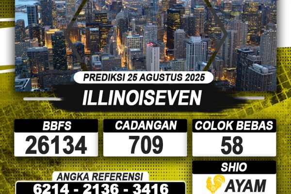 PREDIKSI ILLINOISEVEN 25 AGUSTUS 2025 | PREDIKSI TOGEL KUNINGTOTO