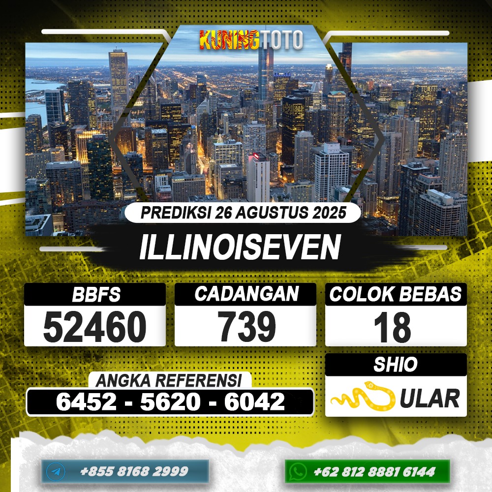 PREDIKSI ILLINOISEVEN 26 AGUSTUS 2025 | PREDIKSI TOGEL KUNINGTOTO