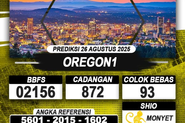 PREDIKSI OREGON1 26 AGUSTUS 2025 | PREDIKSI TOGEL KUNINGTOTO