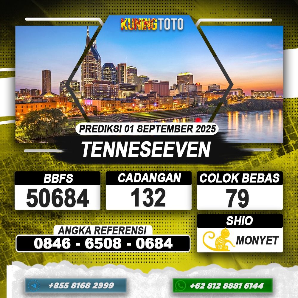 PREDIKSI TENNESEEVEN 01 SEPTEMBER 2025 | PREDIKSI TOGEL KUNINGTOTO