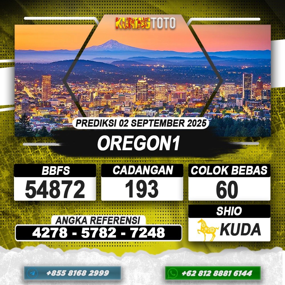 PREDIKSI OREGON1 02 SEPTEMBER 2025 | PREDIKSI TOGEL KUNINGTOTO