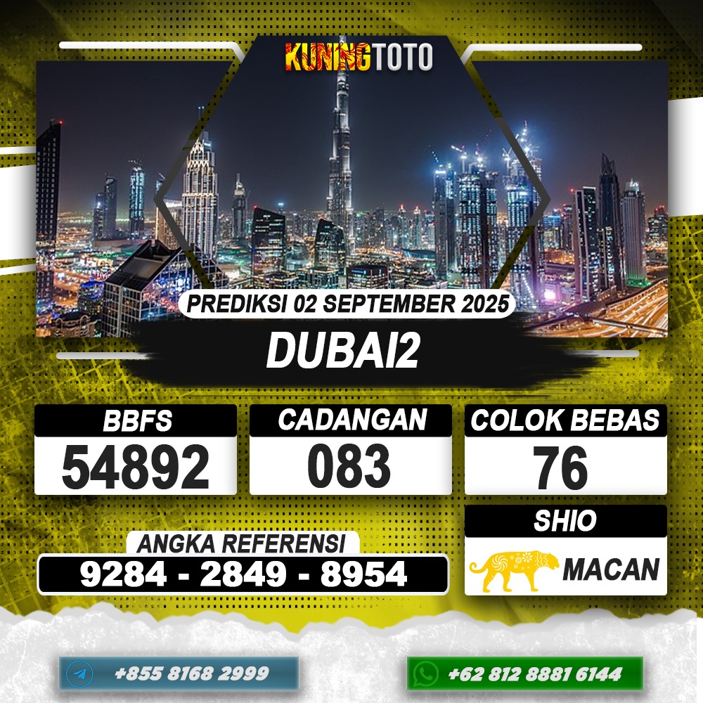 PREDIKSI DUBAI2 02 SEPTEMBER 2025 | PREDIKSI TOGEL KUNINGTOTO