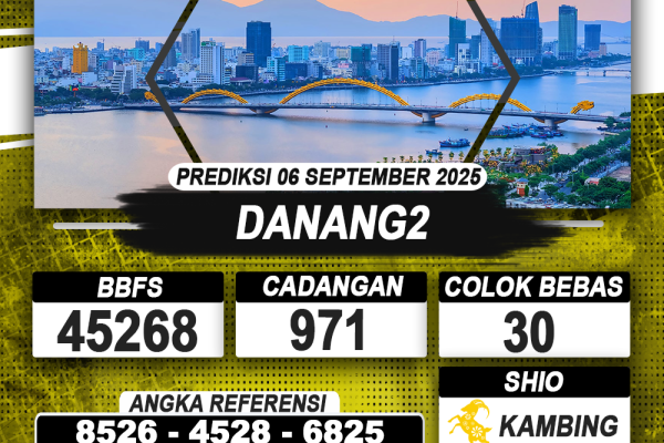 PREDIKSI DANANG2 06 SEPTEMBER 2025 | PREDIKSI TOGEL KUNINGTOTO