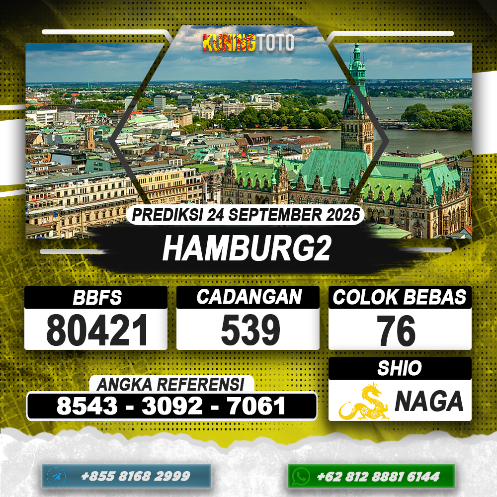 PREDIKSI HAMBURG2 24 SEPTEMBER 2025 | PREDIKSI TOGEL KUNINGTOTO