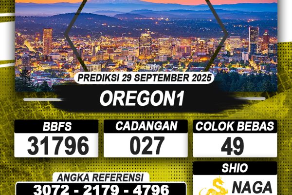 PREDIKSI OREGON1 29 SEPTEMBER 2025 | PREDIKSI TOGEL KUNINGTOTO
