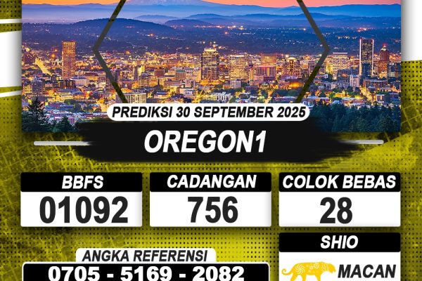 PREDIKSI OREGON1 30 SEPTEMBER 2025 | PREDIKSI TOGEL KUNINGTOTO