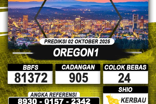 PREDIKSI OREGON1 02 OKTOBER 2025 | PREDIKSI TOGEL KUNINGTOTO