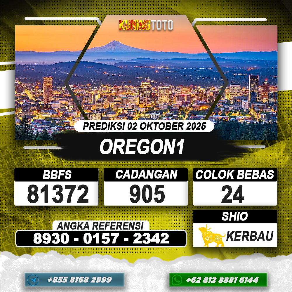 PREDIKSI OREGON1 02 OKTOBER 2025 | PREDIKSI TOGEL KUNINGTOTO