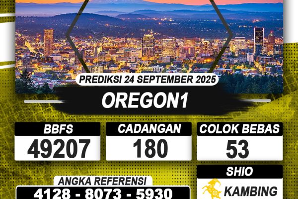 PREDIKSI OREGON1 24 SEPTEMBER 2025 | PREDIKSI TOGEL KUNINGTOTO