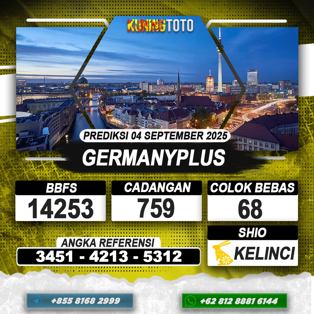 PREDIKSI GERMANYPLUS 04 SEPTEMBER 2025 | PREDIKSI TOGEL KUNINGTOTO