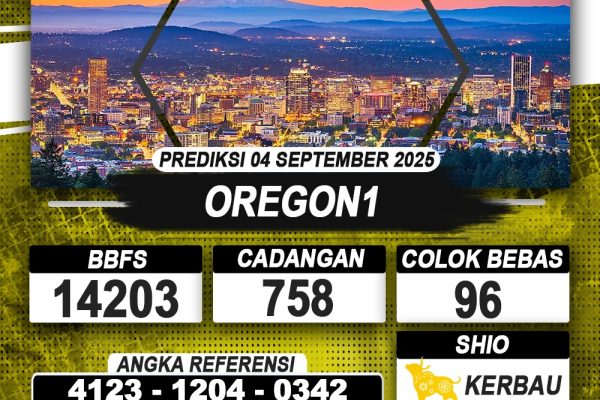PREDIKSI OREGON1 04 SEPTEMBER 2025 | PREDIKSI TOGEL KUNINGTOTO