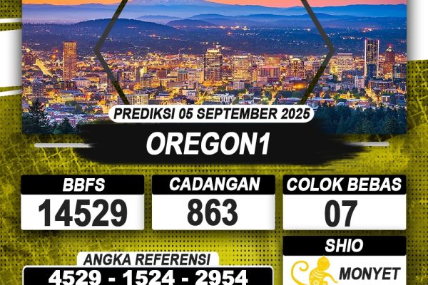 PREDIKSI OREGON1 05 SEPTEMBER 2025 | PREDIKSI TOGEL KUNINGTOTO