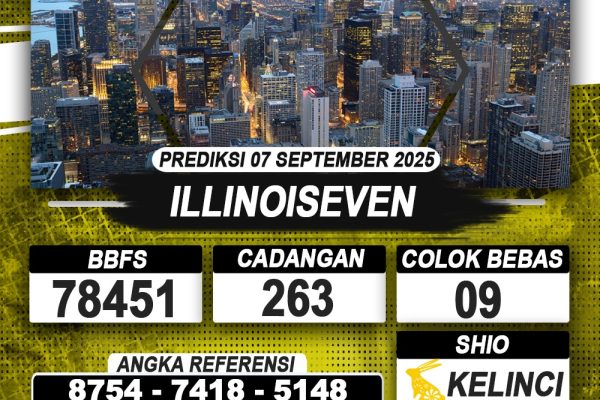 PREDIKSI ILLINOISEVEN 07 SEPTEMBER 2025 | PREDIKSI TOGEL KUNINGTOTO