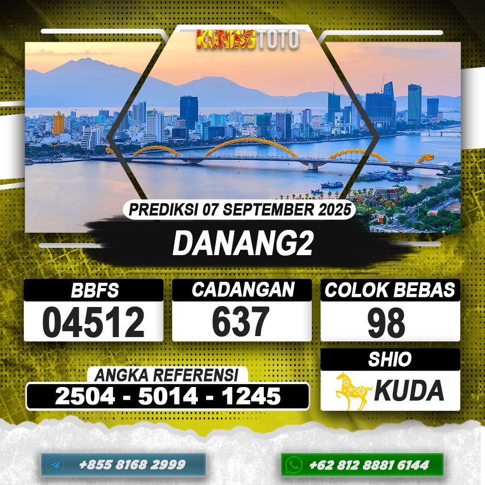 PREDIKSI DANANG2 07 SEPTEMBER 2025 | PREDIKSI TOGEL KUNINGTOTO