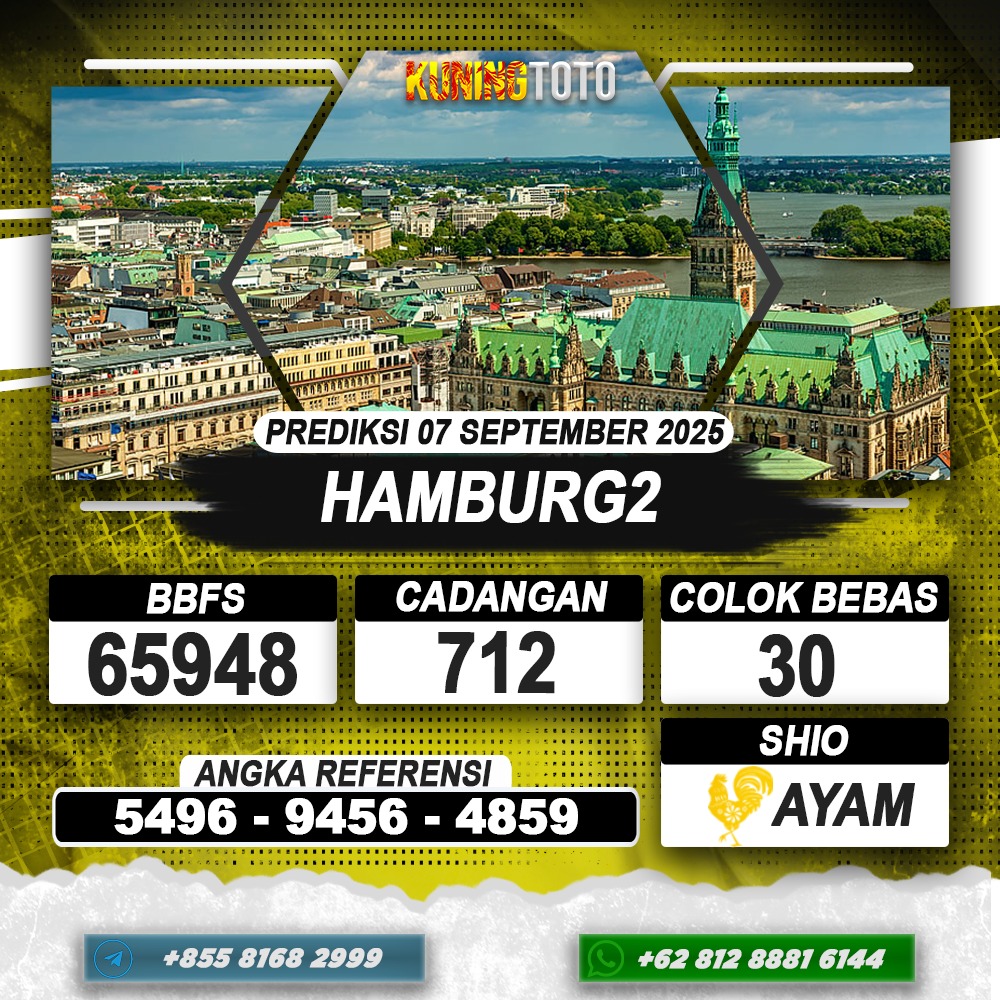 PREDIKSI HAMBURG2 07 SEPTEMBER 2025 | PREDIKSI TOGEL KUNINGTOTO