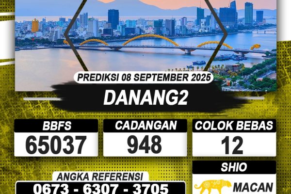 PREDIKSI DANANG2 08 SEPTEMBER 2025 | PREDIKSI TOGEL KUNINGTOTO