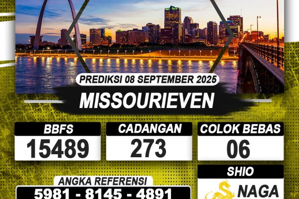 PREDIKSI MISSOURIEVEN 08 AGUSTUS 2025 | PREDIKSI TOGEL KUNINGTOTO