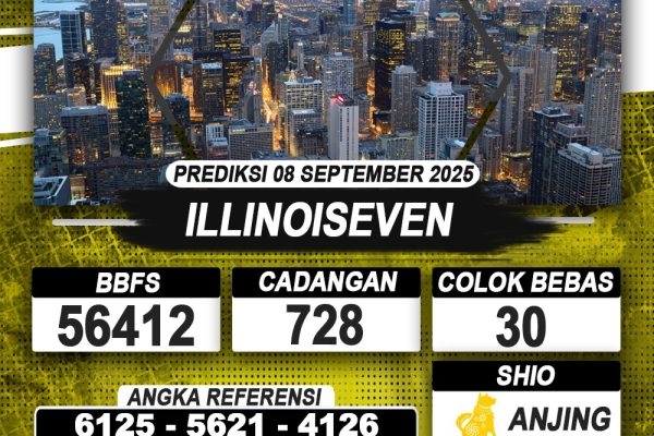 PREDIKSI ILLINOISEVEN 08 SEPTEMBER 2025 | PREDIKSI TOGEL KUNINGTOTO