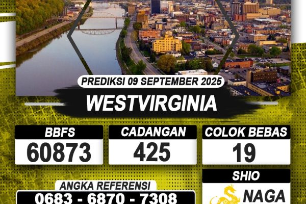 PREDIKSI WESTVIRGINIA 09 SEPTEMBER 2025 | PREDIKSI TOGEL KUNINGTOTO