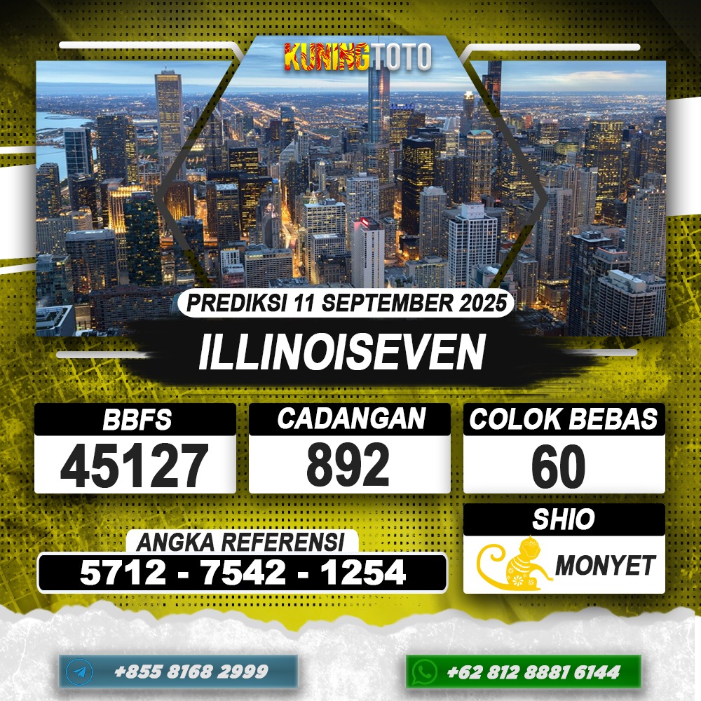 PREDIKSI ILLINOISEVEN 11 SEPTEMBER 2025 | PREDIKSI TOGEL KUNINGTOTO